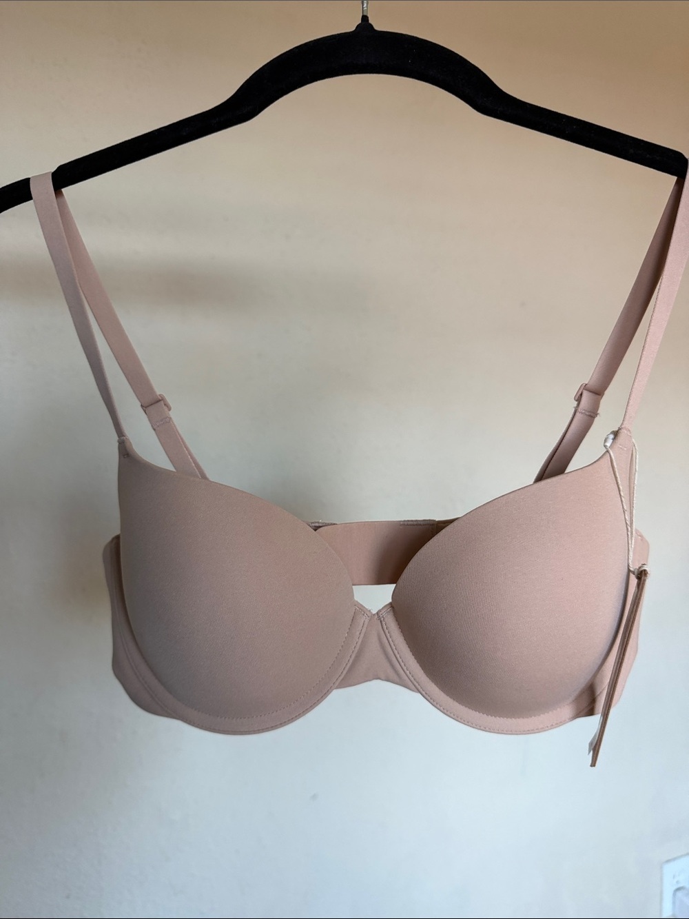 Skims Fits Everybody T-Shirt Push Up Demi Bra CLAY 34C NWT